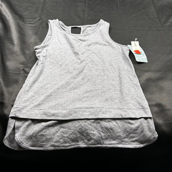 Old Navy Other - Old Navy Girls Blue Grey Tank Sleeve Shirt Size S 6/7Y NWT Casual Top